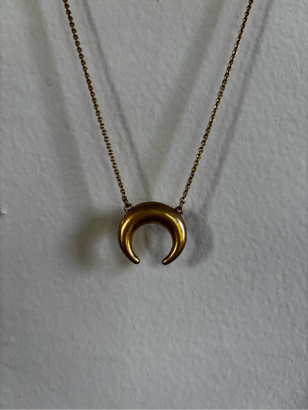 Madewell Gold Crescent Pendant Necklace - Women's Jewelry - Picture 3 of 4